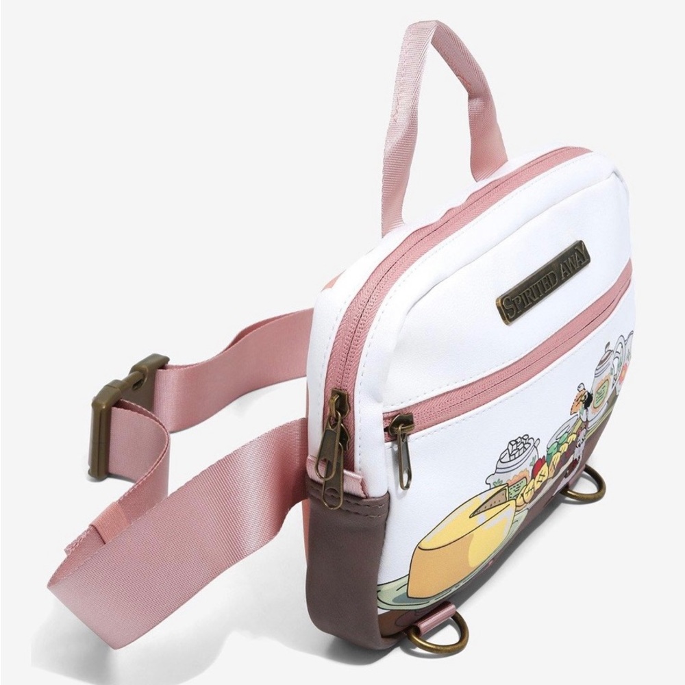 Studio Ghibli Spirited Away Fanny Pack Belt Bag Crossbody Boh Treats White - Picture 2 of 8